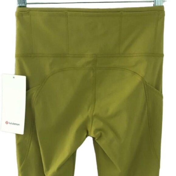 ….Lululemon Fast and Free Tight II 25" Nulux Golden Lime - Picture 14 of 14